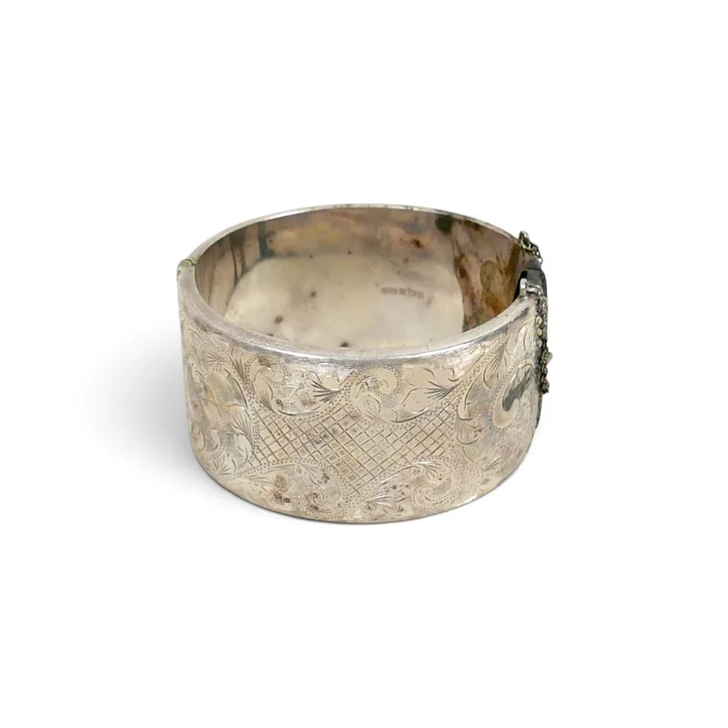 An Elizabeth II Silver Bangle