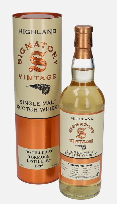 Tormore – 1995 19 Year Old Signatory Vintage Scotch Whisky Co.