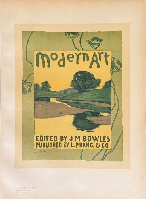 Arthur Wesley Dow (1857-1922) - Modern Art, des « Maîtres de l'Affiche » (PL. 36) - 1890s