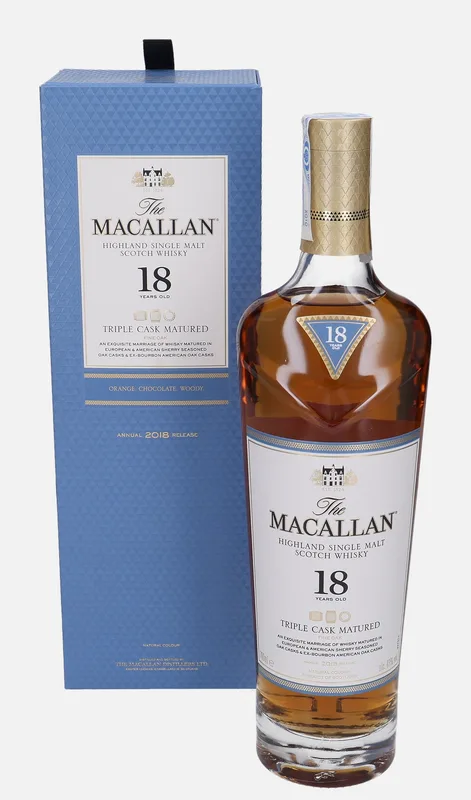 Macallan – 18 Year Old Fine Oak Triple Cask Matured Annual 2018 Release