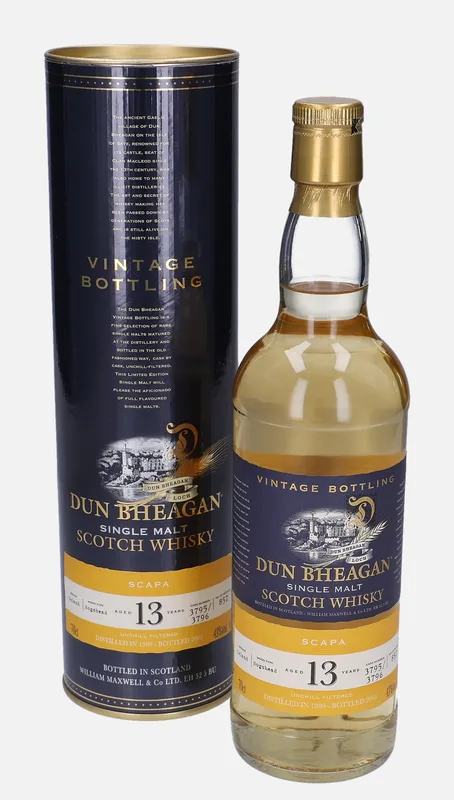 Scapa – 1989 13 Year Old William Maxwell Dun Bheagan