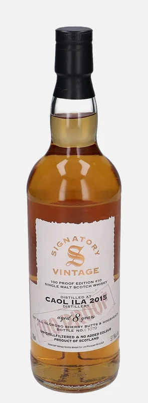 Caol Ila – 2015 8 Year Old Signatory Vintage Scotch Whisky Co. 100 Proof Edition #10 (70cl, 57.1%)