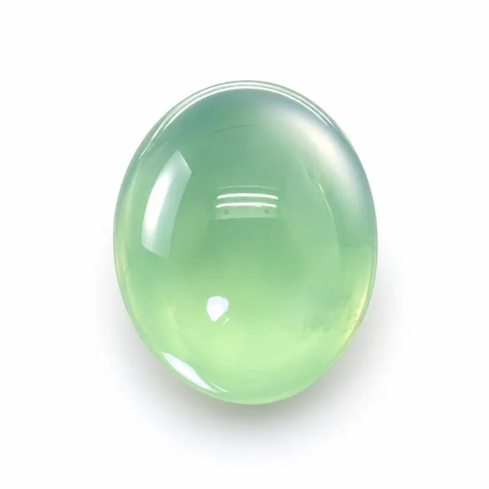 1 pcs Green Prehnite - 30.17 ct - International Colored Gemstone Association (ICA GemLab) - Pistachio Green Beauty