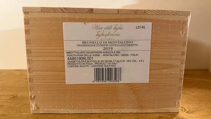 2019 Antinori, Pian delle Vigne "Vigna ferrovia" - Brunello di Montalcino Riserva, DOCG - 6 Bottles (0.75L)