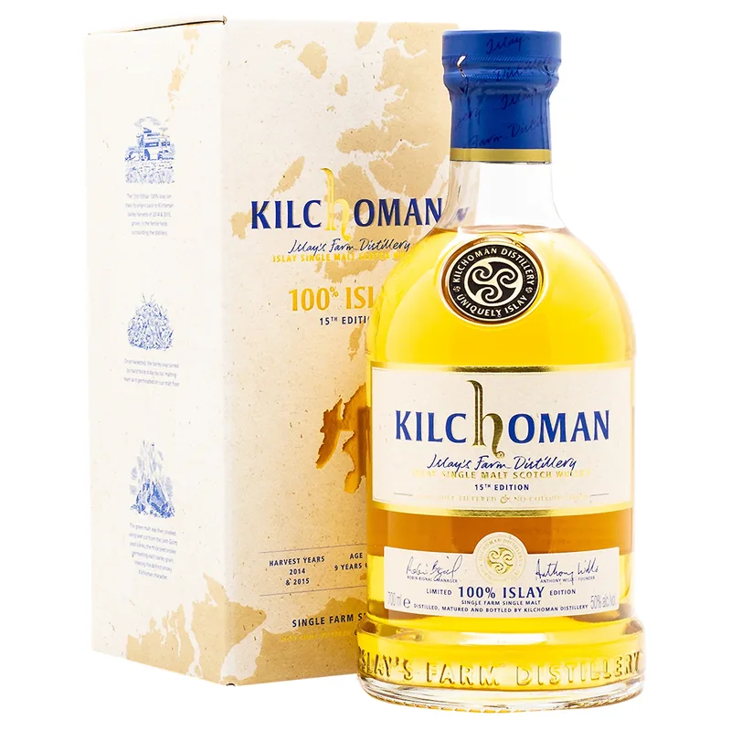 Kilchoman – 100% Islay 15th Edition 2025 Limited Edition Single Farm Single Malt Scotch Whisky (70cl, 50%)