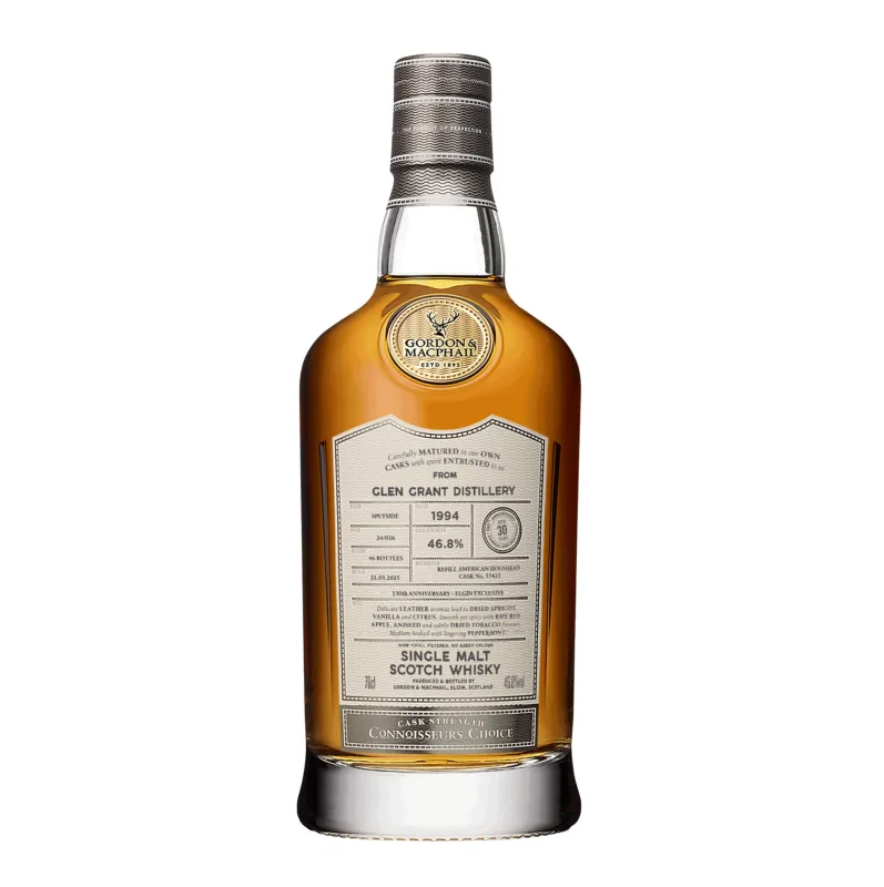 Glen Grant – 30 Year Old 1994 Gordon & Macphail Connoisseurs Choice Single Refill American Oak Hogshead Elgin 130th Anniversary (2025) (70cl)