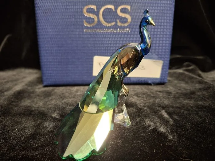 Swarovski - Elisabeth Adamer - Figure - Peacock SCS - 1142861 - Crystal, Glass