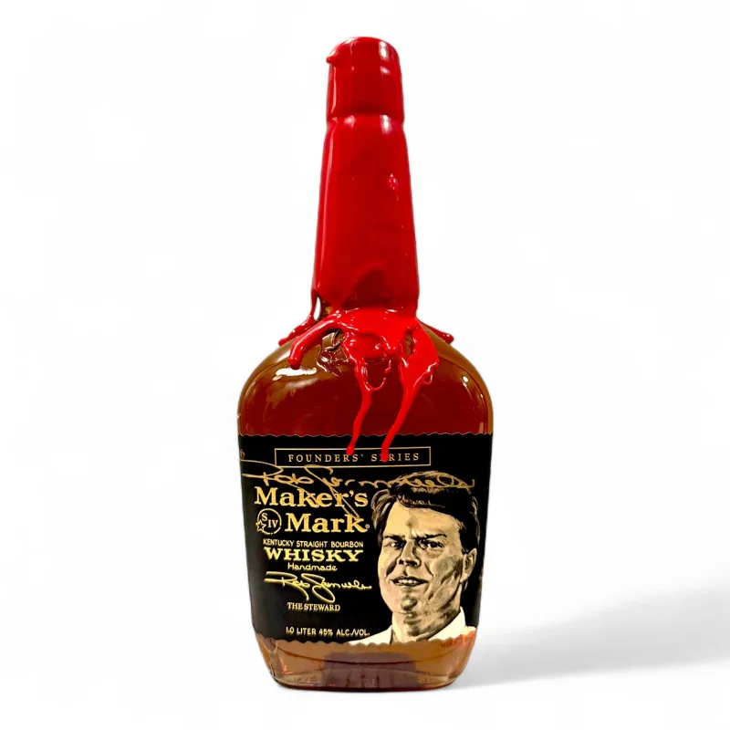 Maker's Mark – Founders Edition Rob Samuels Distillery Exclusive Overwaxed & Signed Kentucky Straight Bourbon Whiskey (2022) (1L, 45%)