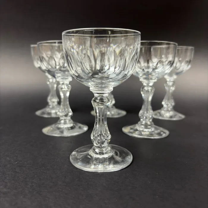 Val Saint Lambert - Port glass (6) - Olivier - Crystal