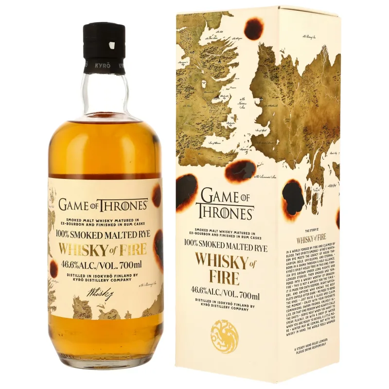 Kyrö Whisky of Fire Smoked Malted Rye, Game of Thrones