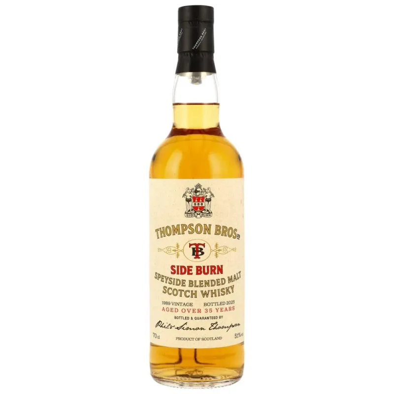 Side Burn 1989/2025 35 Year Old Thompson Bros. Blended Malt (70cl, 51%)