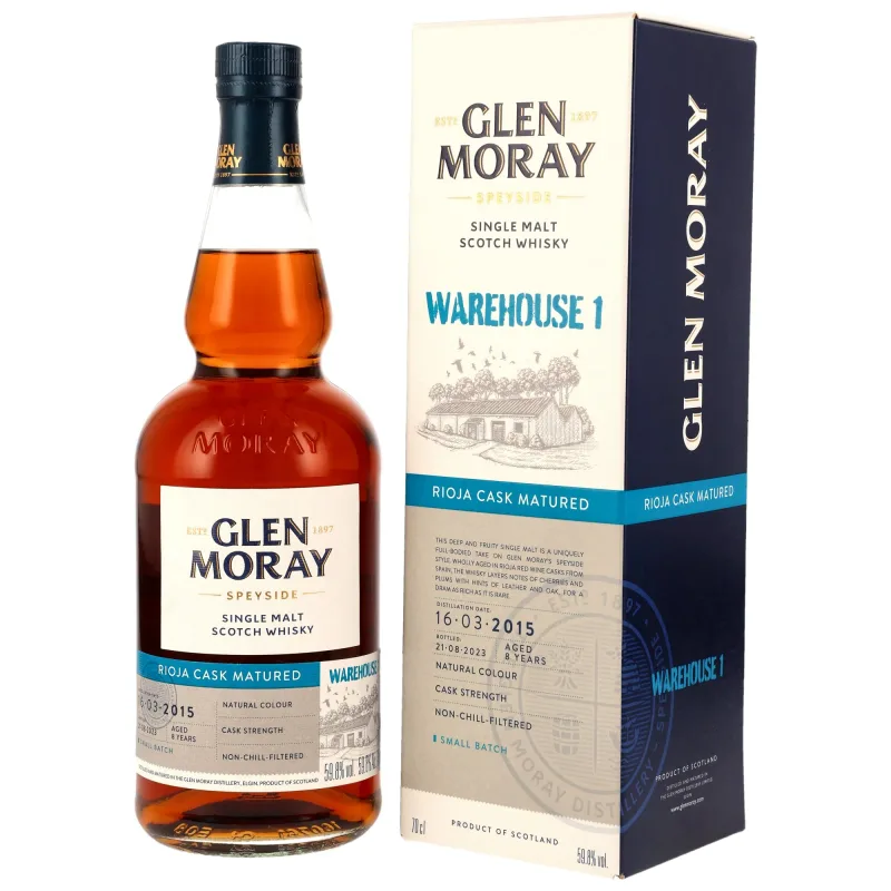 Glen Moray 8 Year Old 2015/2023 - Warehouse 1