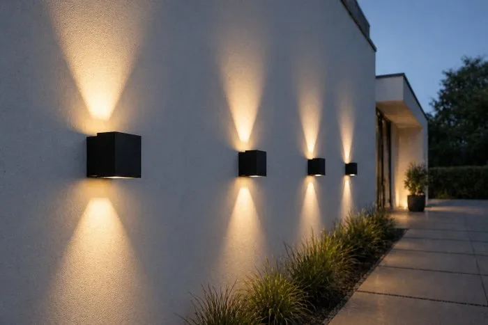 Akzent outdoor wall light - Wall lamp (3) - Akzent - Metal - 3 items