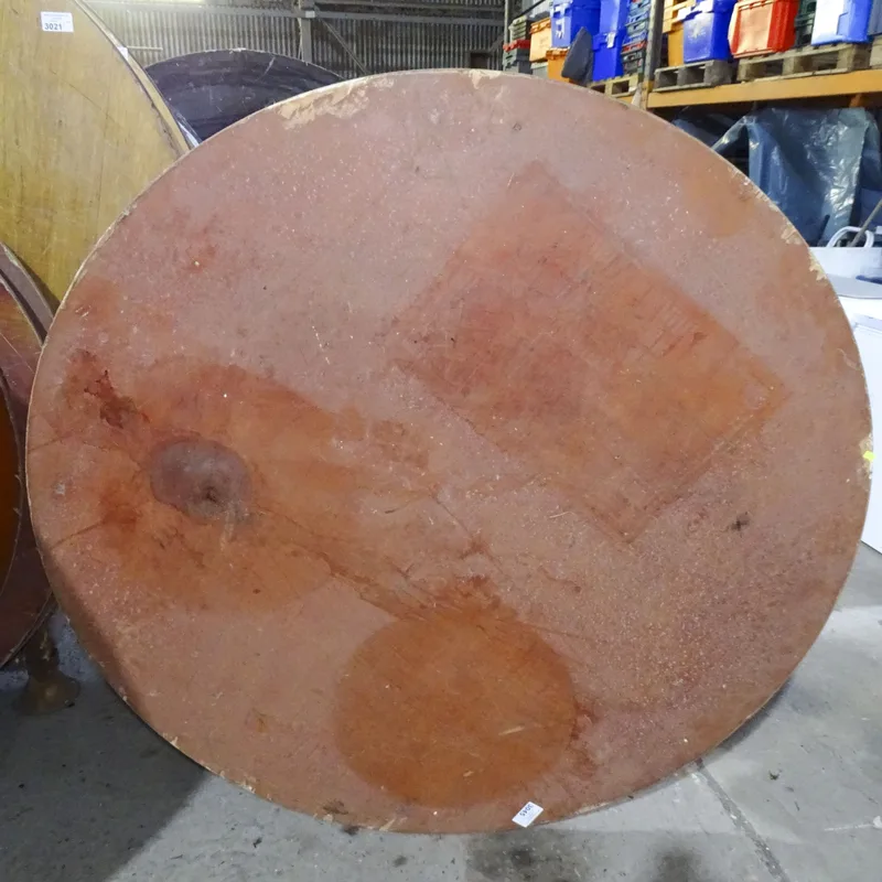 VAT A round wooden folding table 53cm