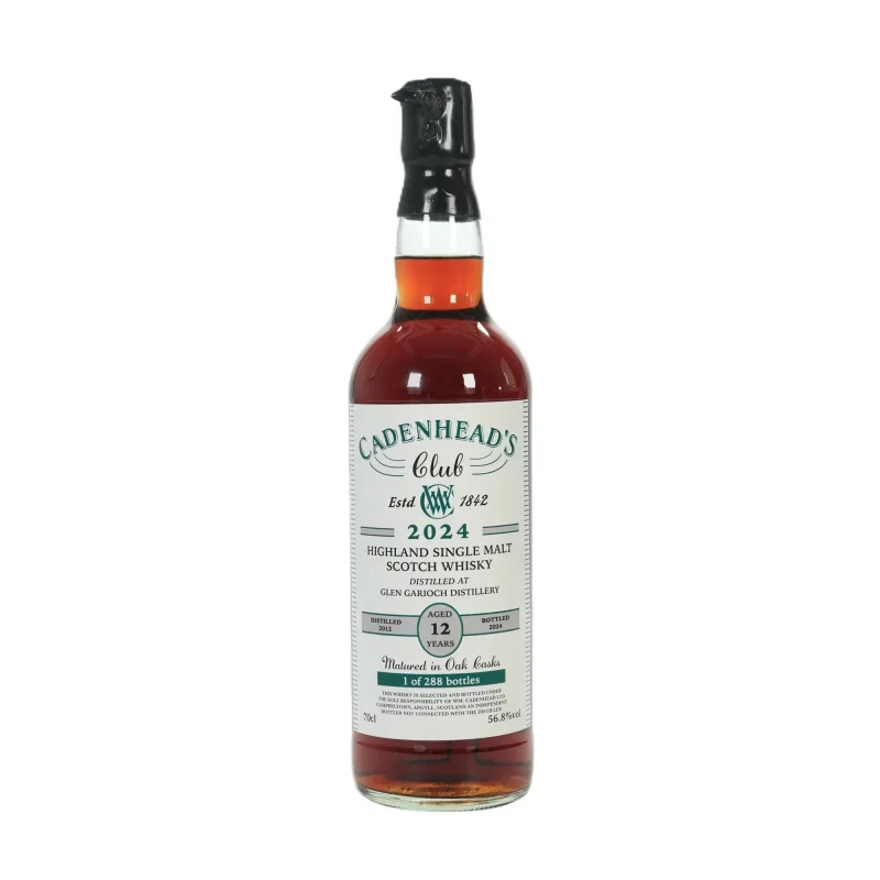 Glen Garioch – 12 Year Old 2012 Cadenhead Club Exclusive Single PX Finished Single Cask (2024) (70cl, 56.8%)