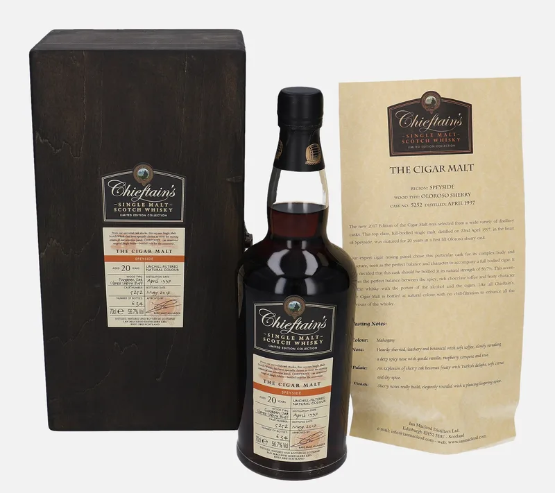 Chieftain's – The Cigar Malt 1997 20 Year Old Ian Macleod Distillers Limited Edition Collection