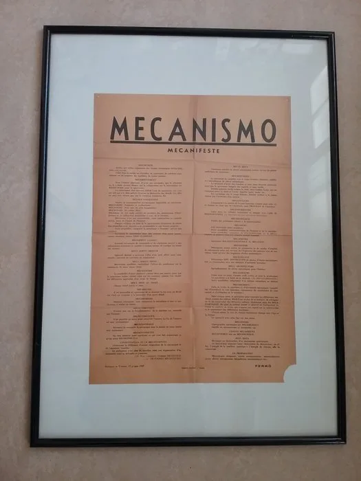 Ferro (pseudonyme de l'artiste Erro) - MECANISMO manifeste - 1960s