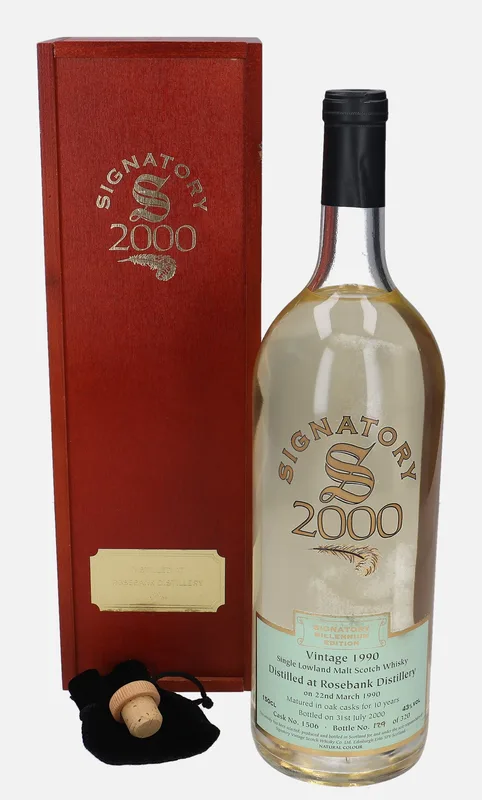 Rosebank – 1990 10 Year Old Signatory Vintage Scotch Whisky Co.