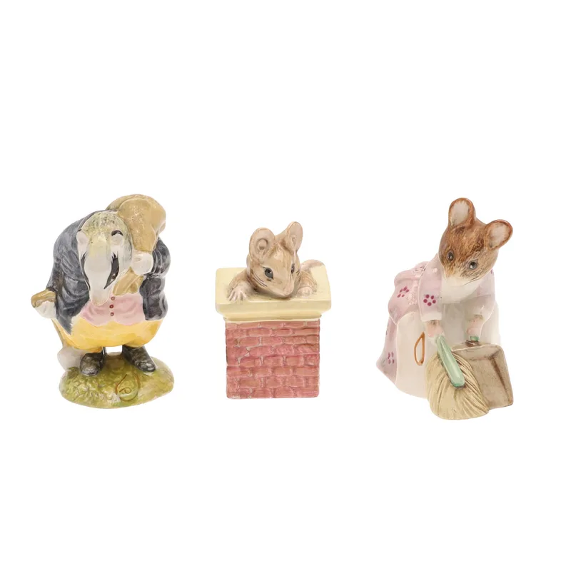 Three Royal Albert and Beswick Beatrix Potter Figures