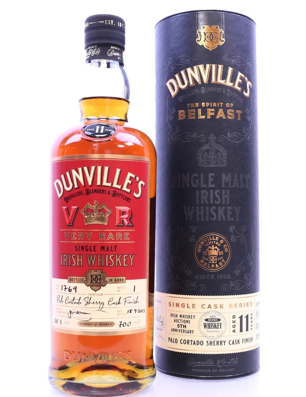Dunvilles IWA Single Cask 1769 Bottle No. 189