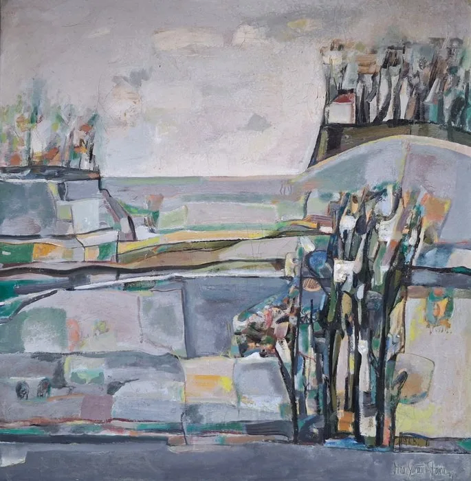 Dina Gurau Stoica (1947-?) - Absrtact landscape