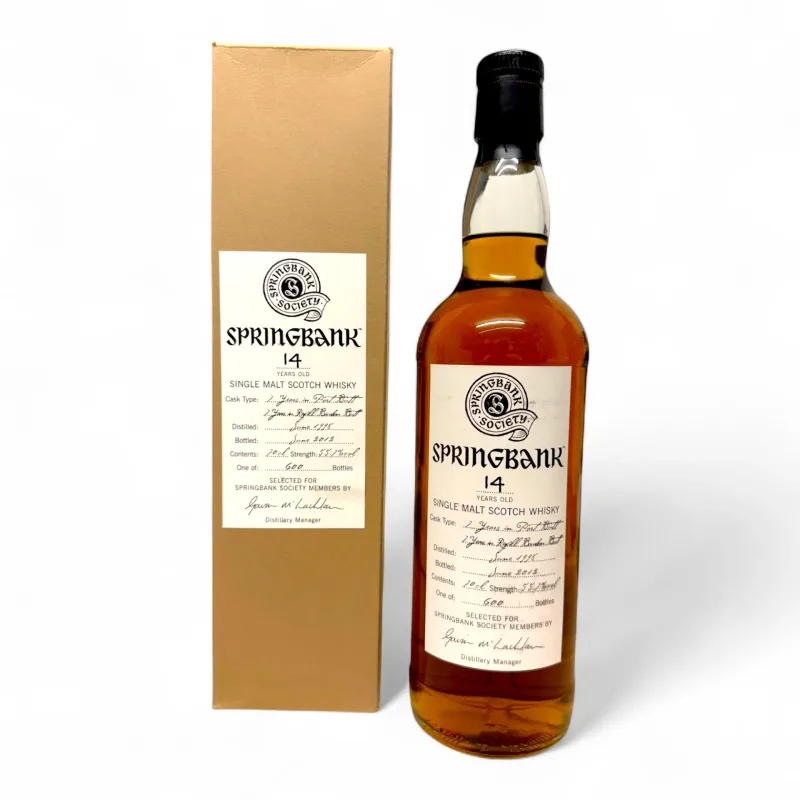 Springbank – 14 Year Old 1998 Fresh Bourbon & Port Butts Society Bottling (70cl, 76%)