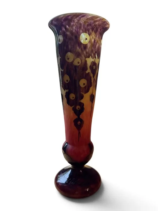 Le Verre Français - charles Schneider - Vase - Glass - Oak Decor - Art Deco