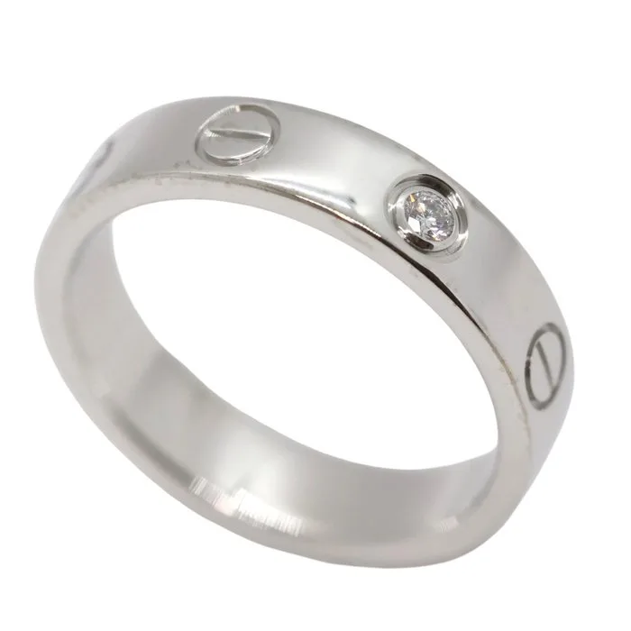 Cartier - Ring - Love small model - 18 kt. White gold - 1 Diamond