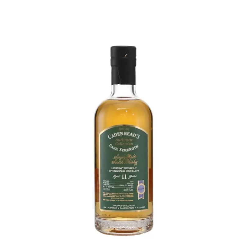Longrow 2015 Cadenhead's Authentic Collection 11 Year Old (70cl, 55.90%)