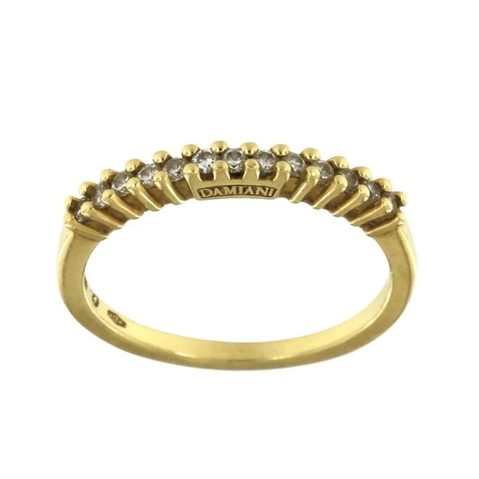 Damiani - Ring - 18 kt. Yellow gold - 0.15ct. tw. - Diamond