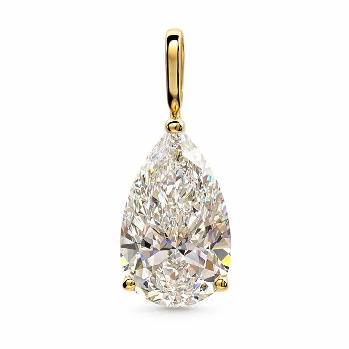 Pendant - 14 kt. Yellow gold - 3.03ct. tw. Diamond (Lab-grown)