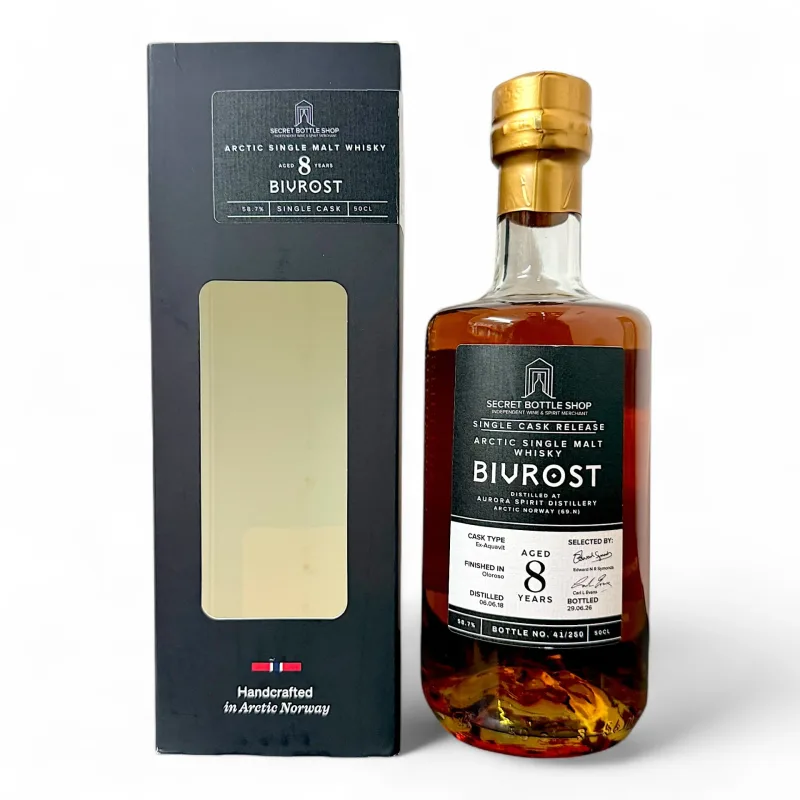 Bivrost – 8 Year Old Single Ex-Aquavit Oloroso Finished Norwegian Single Malt Whisky (2026)