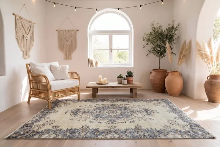 Light vintage - Rug - 205 cm - 115 cm - √ handmade √ certificate