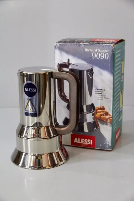 Alessi - Richard Sapper - Coffee maker - 9090 - 6 cups, 30cl - Steel