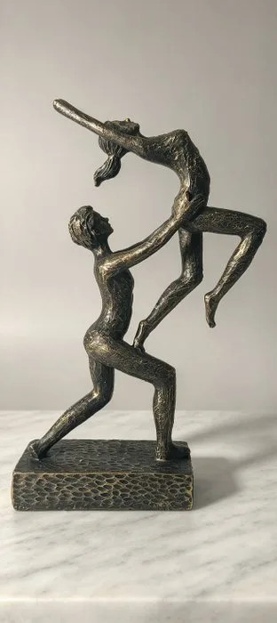 Sculpture, Dance-themed sculpture - 29 cm - Resin
