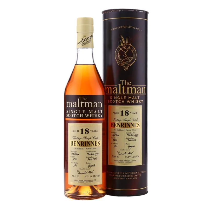 Benrinnes – 1997 The Maltman 18 Year Old (70cl, 47.10%)