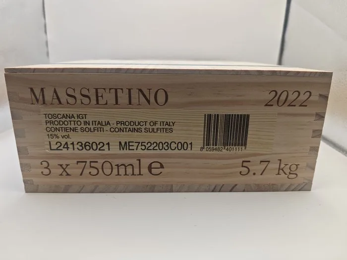 2022 Massetino - Tuscany - 3 Bottles (0.75L)