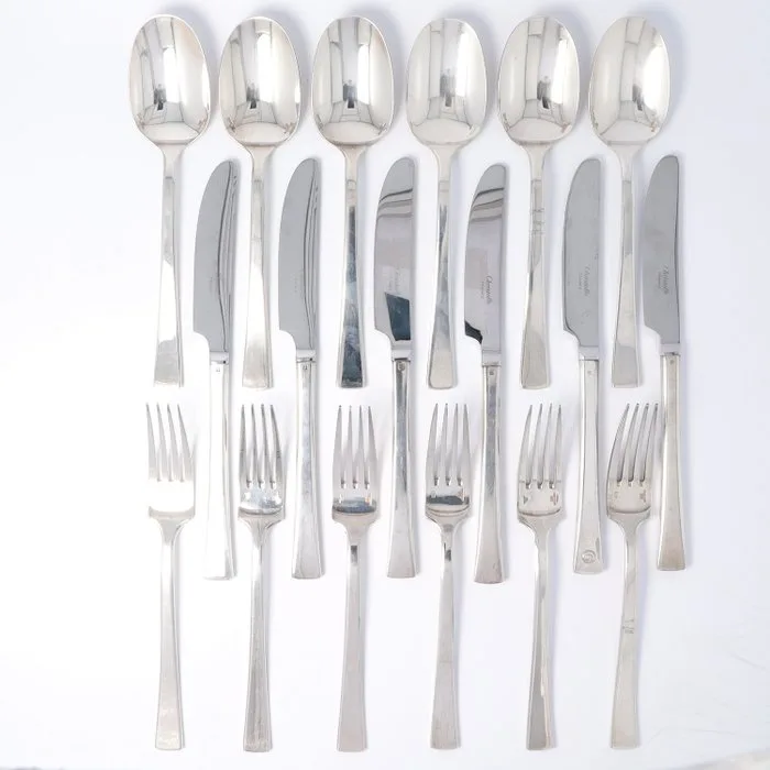 Christofle, Model: Concorde - Cutlery set (18) - Silverplated