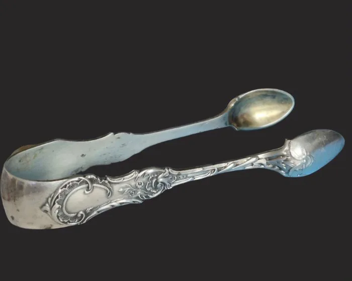Josef Carl Ritter von Klinkosch - Sugar tongs -.800 silver - 1850-1900 - Wiener Silberschmied