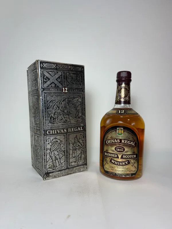 Chivas Regal 12 Year Old Blended Scotch Whisky - Early 1980s (75cl, 43%)