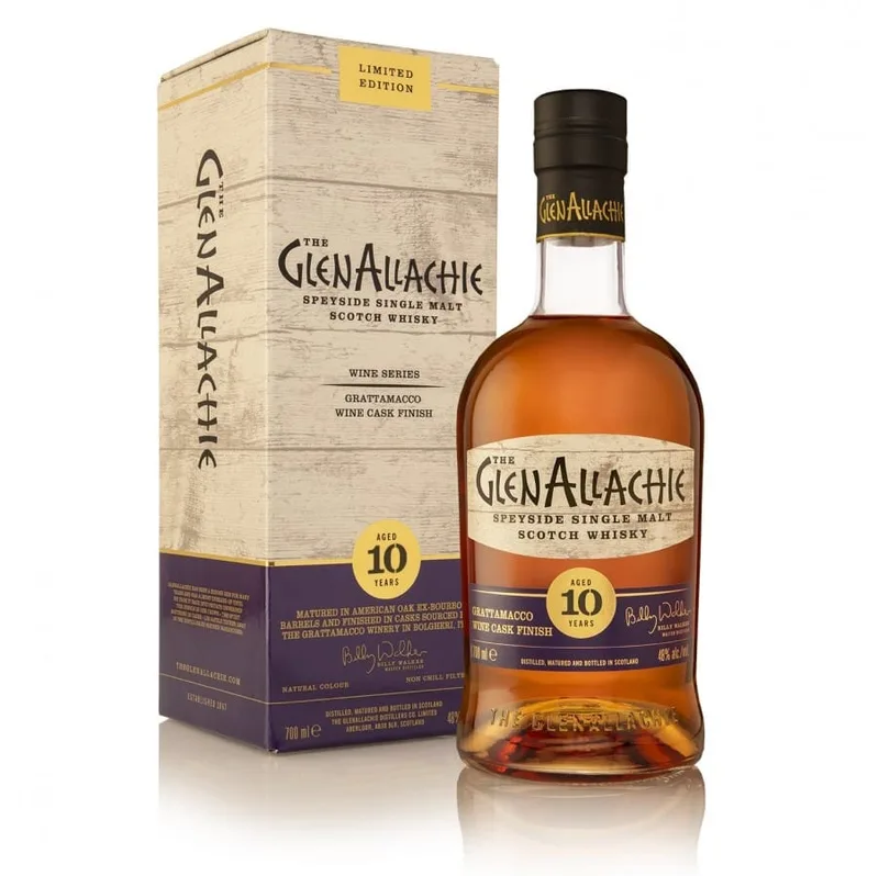 The GlenAllachie – 10 Year Old Grattamacco Wine Cask Finish (70cl, 48%)