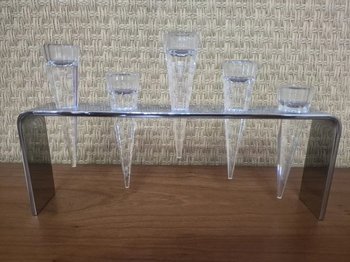 SWAROVSKI - Andree Putman - Candelabrum STALACTITE 182485 - Glass, Metal - Candelabra for candles