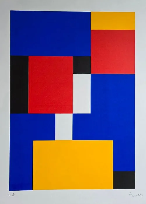 Siep Van Den Berg (1913-1998) - Geometrische compositie