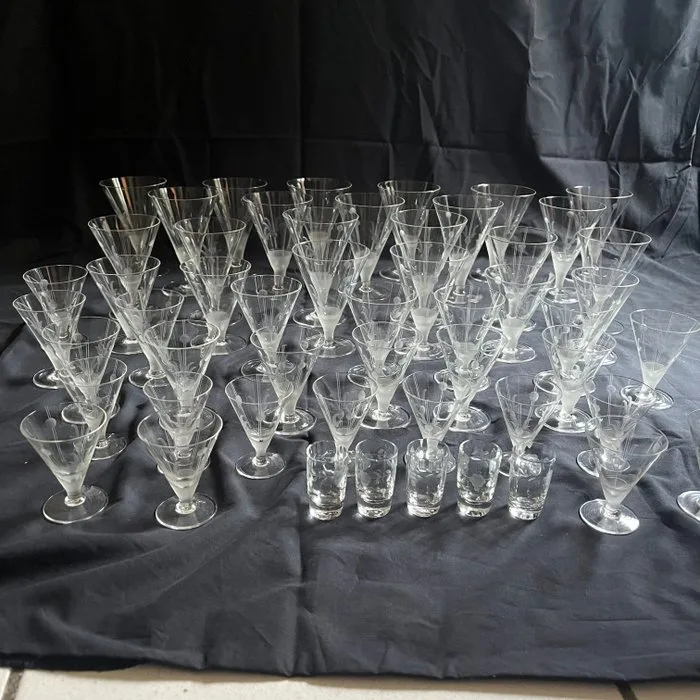 Drinking service (53) - Glass - Glasservies Art Deco