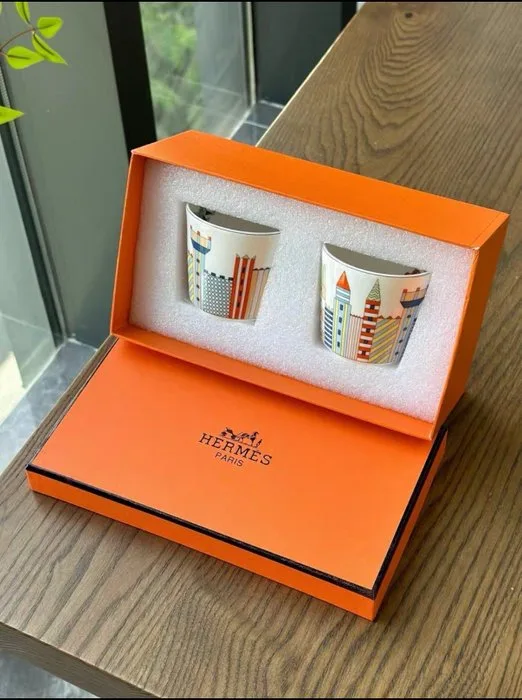 Hermès - Cup (2) - Épopée - Porcelain