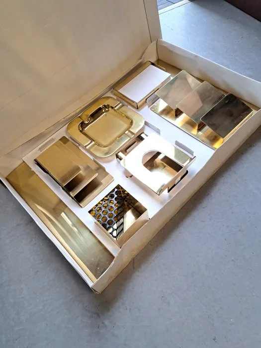 Scholten Metaalwaren - Desk set (7) - Yellow copper