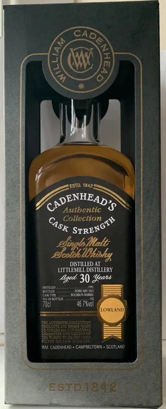 Littlemill – 30 Year Old 1991 Cadenhead