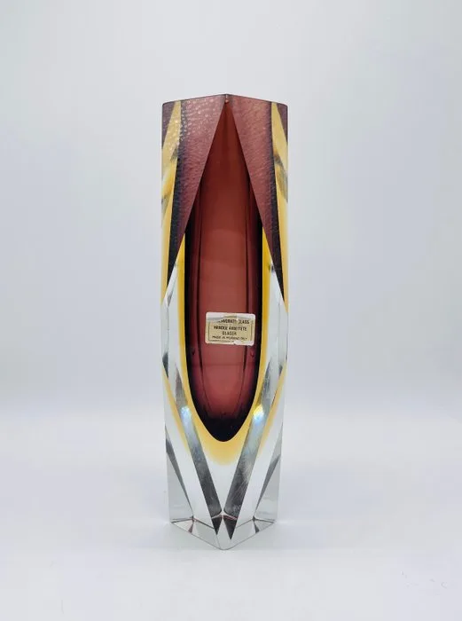 Murano - Vase - Glass - Large Sommerso vase