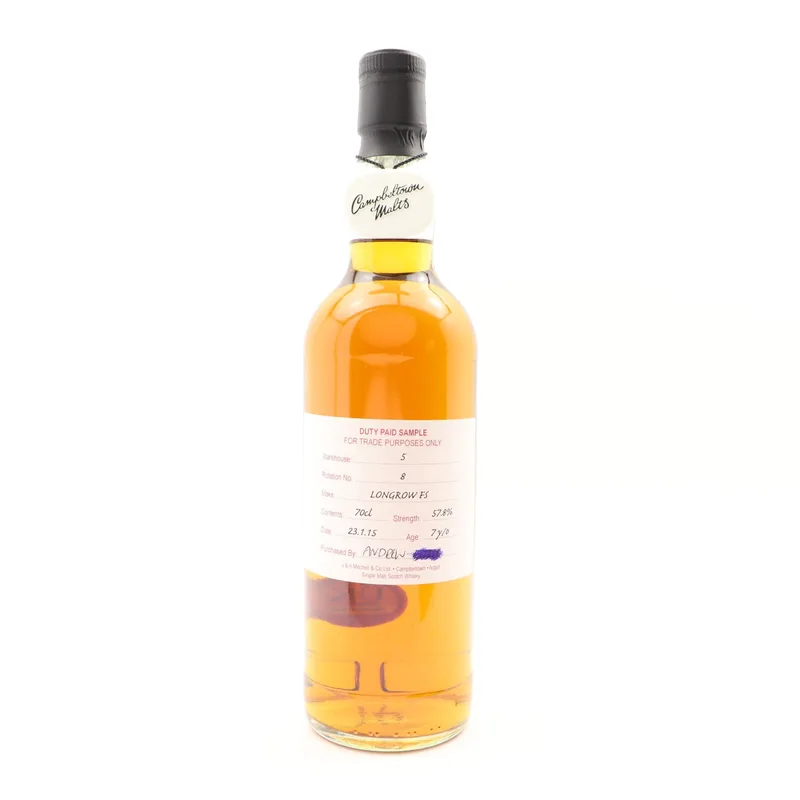Longrow – 2015 7 Year Old Duty Paid Sample (70cl, 57.8%)
