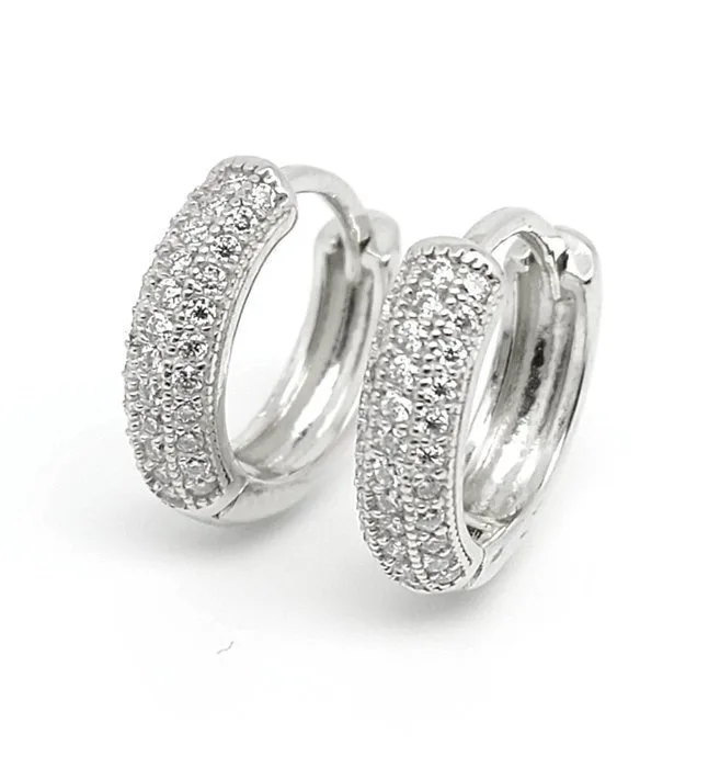 Earrings - 14 kt. White gold - 0.85ct. tw. Diamond (Natural) - 2.008